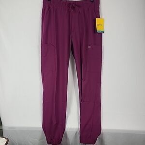 Wonder Wink Men's Jogger Scrub Pants Wine Sz L Tall